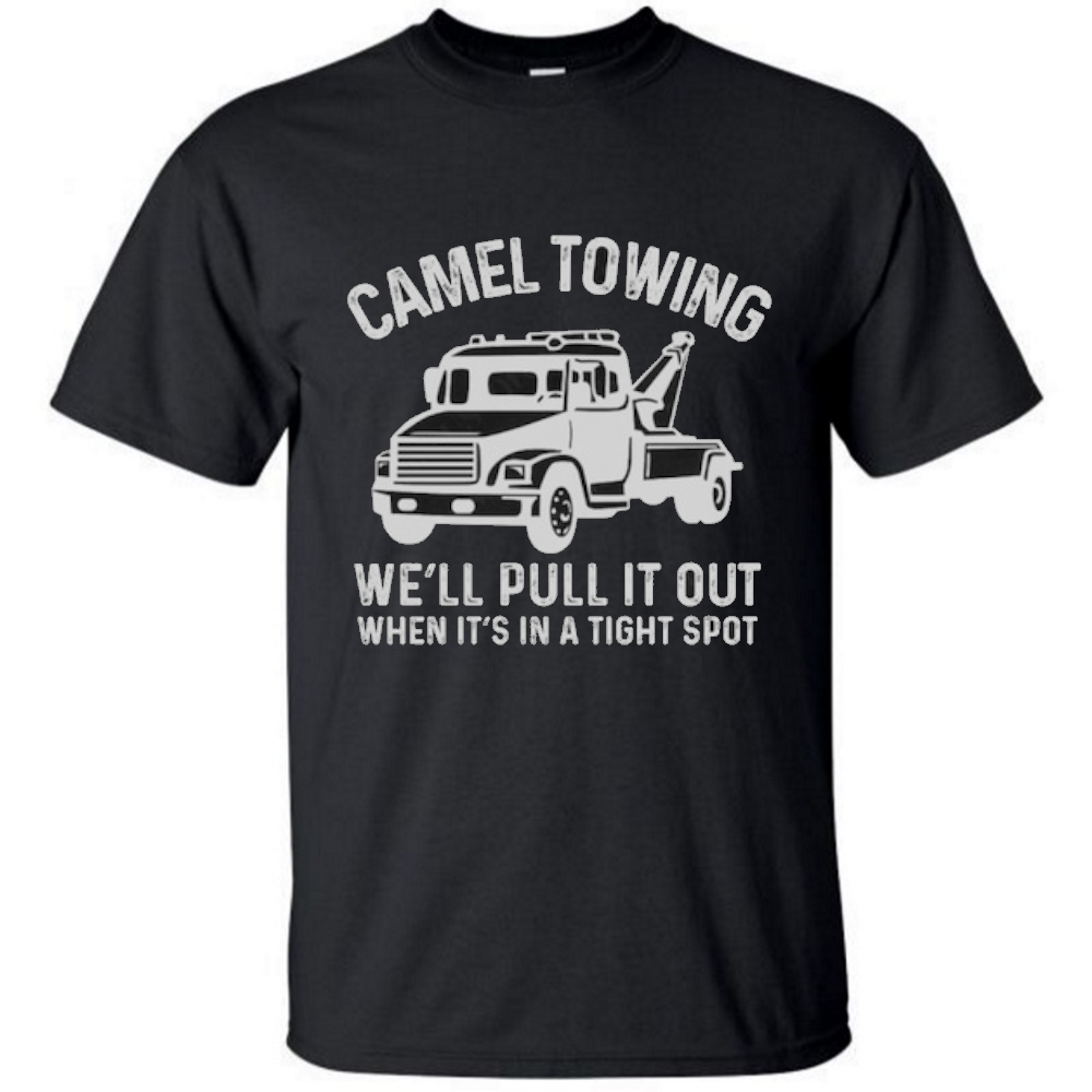 camel towing we'll pull it out when it is in a tight spot t-shirt - Premium t-shirt from MyDesigns - Just $19.95! Shop now at Lees Krazy Teez