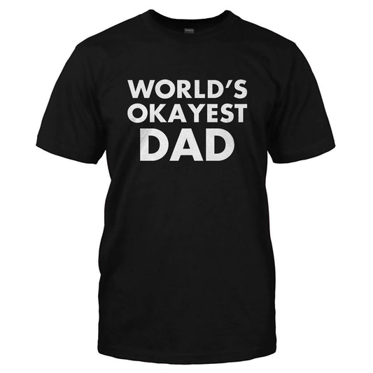 World's okayest Dad Men's t-shirt - Premium t-shirt from MyDesigns - Just $19.95! Shop now at Lees Krazy Teez