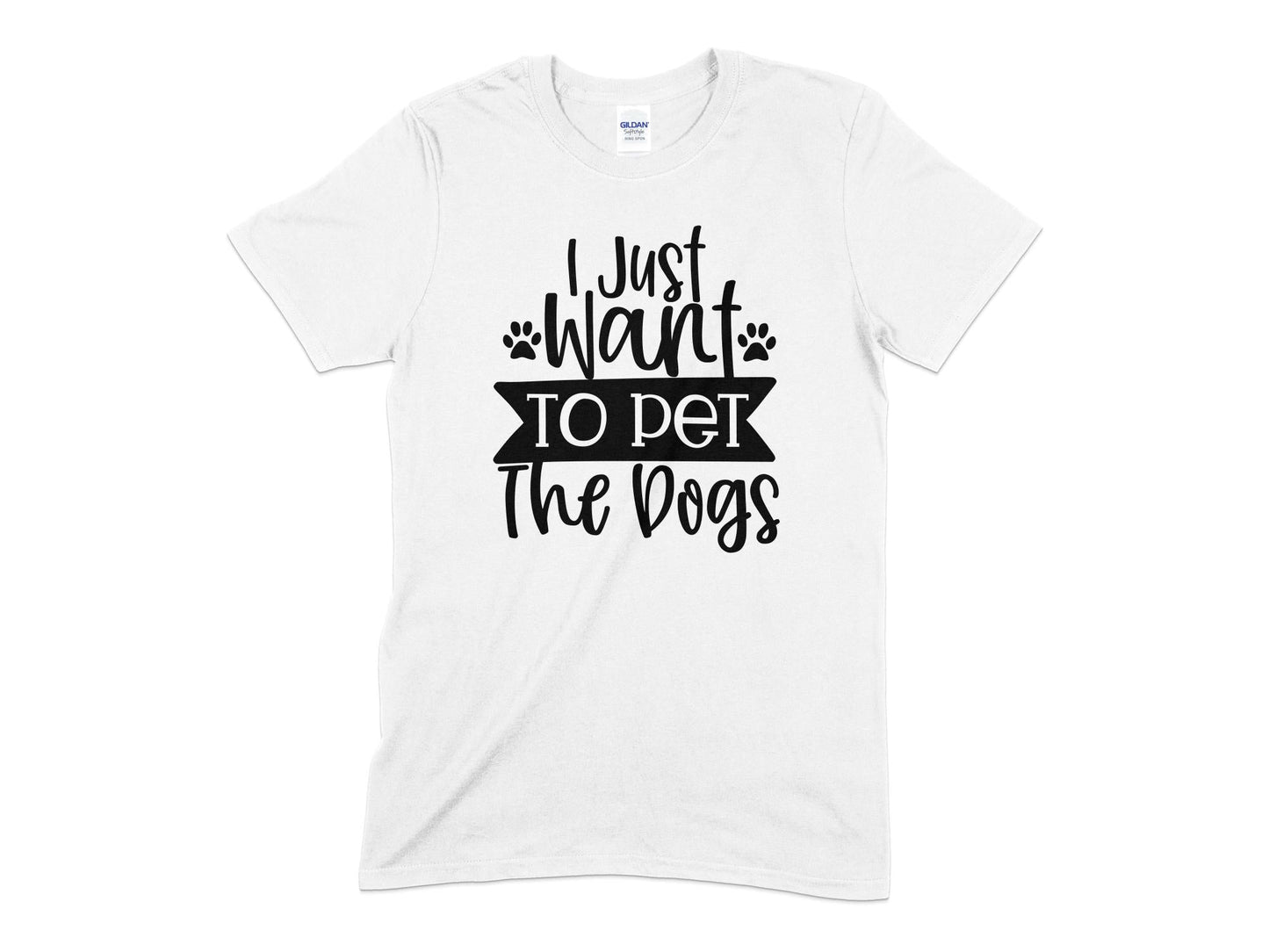 I Just Want To Pet The dogs unisex t-shirt - Premium t-shirt from MyDesigns - Just $20.95! Shop now at Lees Krazy Teez
