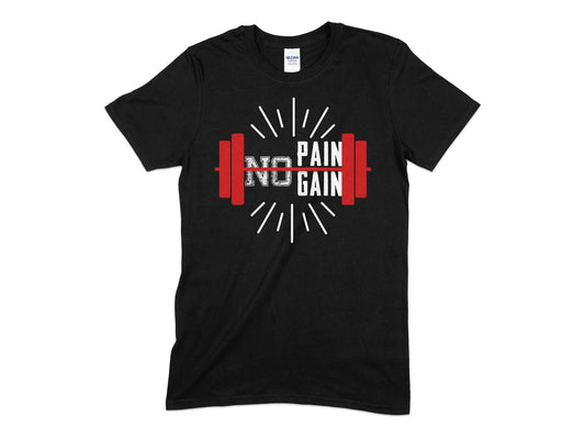 No pain no gain weightlifing bodybuilding t-shirt - Premium t-shirt from MyDesigns - Just $21.95! Shop now at Lees Krazy Teez