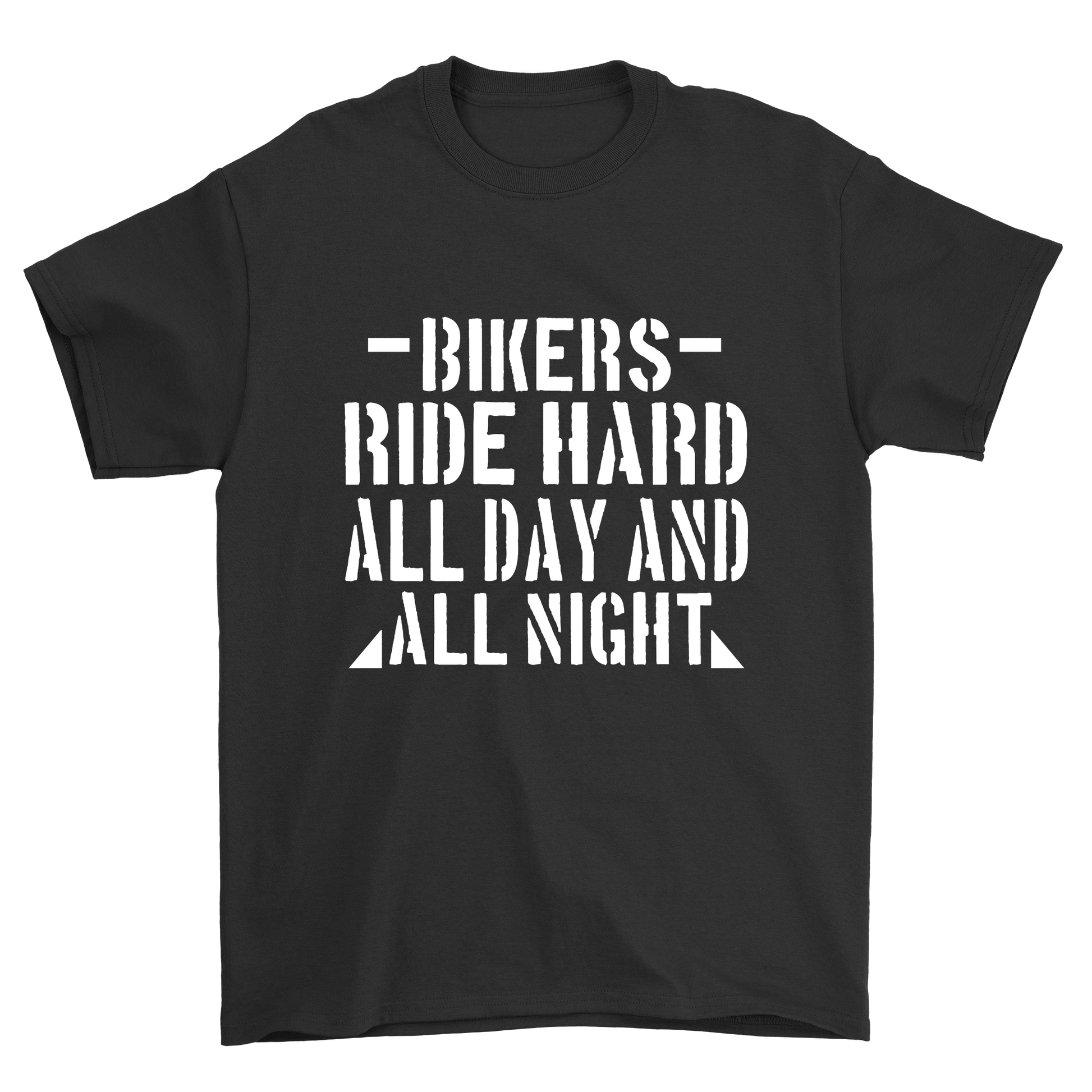 Bikers Ride Hard All Day And All Night - Premium t-shirt from MyDesigns - Just $21.95! Shop now at Lees Krazy Teez