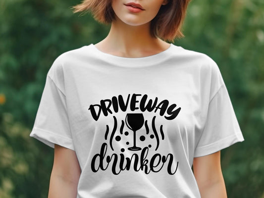driveway drinker Women's Ladies t-shirt - Premium t-shirt from MyDesigns - Just $19.95! Shop now at Lees Krazy Teez