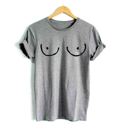 Funny TITTIES BOOBS BOOBIES Print Women T-shirt - Premium t-shirt from eprolo - Just $16.42! Shop now at Lees Krazy Teez