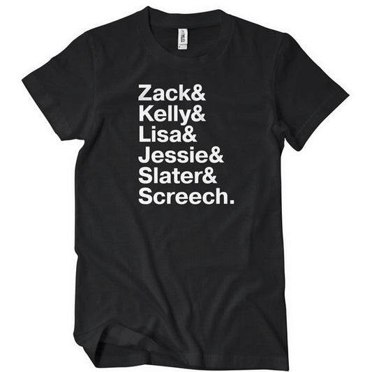 Zack Kelly Lisa Jessie Slater Screech t-shirt - Premium t-shirt from MyDesigns - Just $19.95! Shop now at Lees Krazy Teez