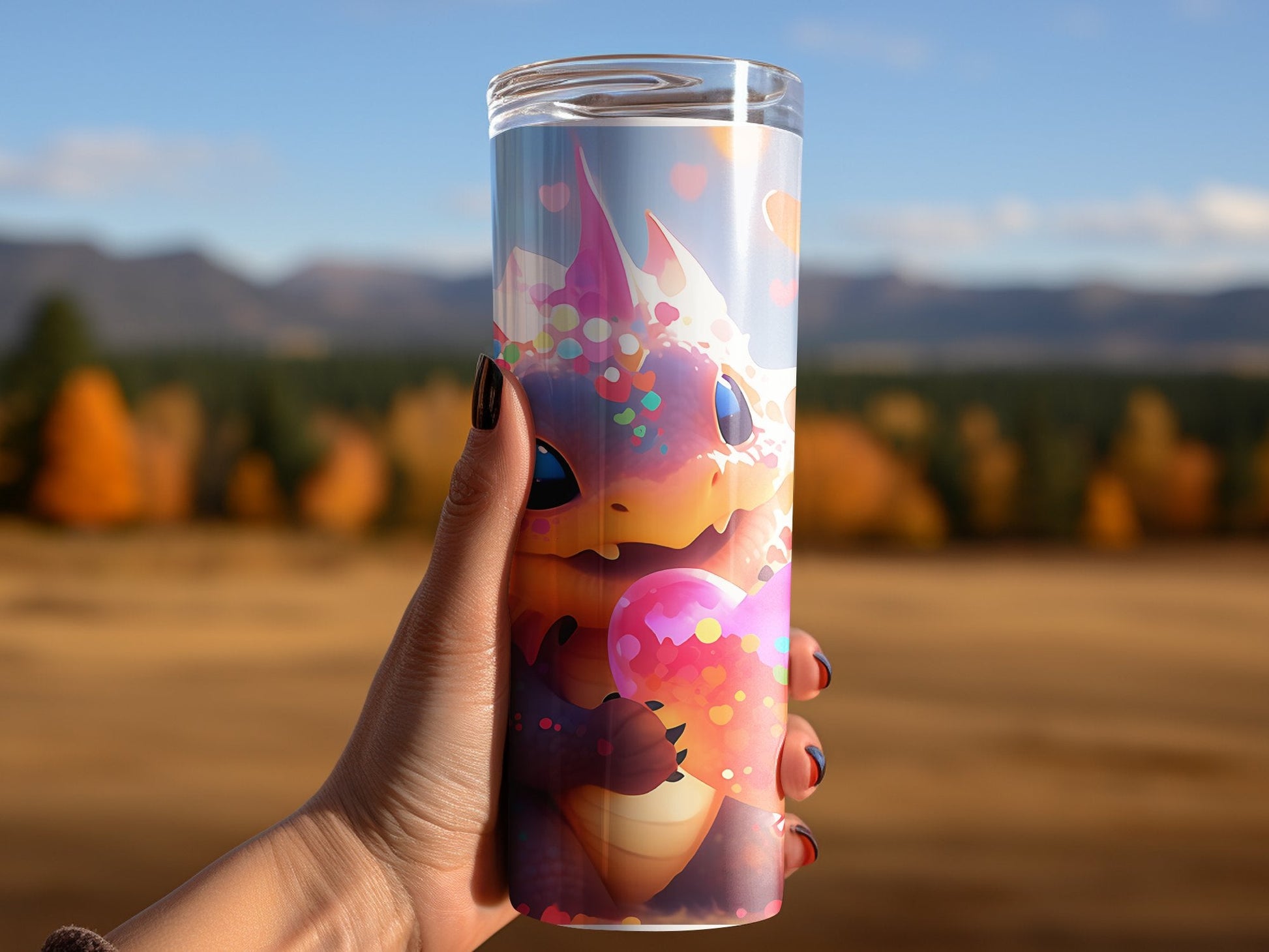 Cute monster hearts tumbler wrap 20oz skinny tumbler - Premium tumbler from MyDesigns - Just $26.95! Shop now at Lees Krazy Teez