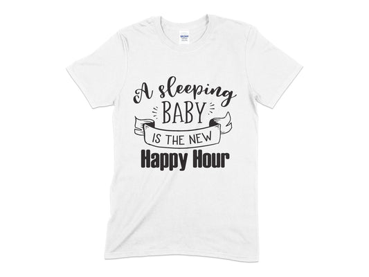 A Sleeping Baby is the new happy hour t-shirt - Premium t-shirt from MyDesigns - Just $18.95! Shop now at Lees Krazy Teez