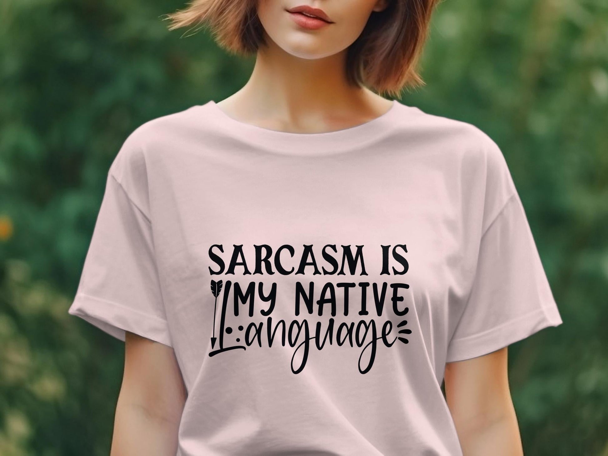 sarcasm is my native language awesome Women's t-shirt - Premium t-shirt from MyDesigns - Just $19.95! Shop now at Lees Krazy Teez