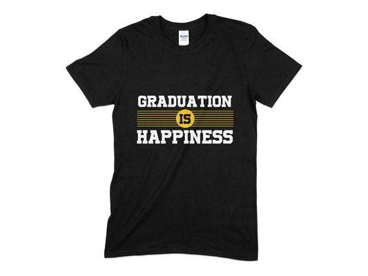 Graduation is happiness 2024 high school graduation unisex t-shirt - Premium t-shirt from MyDesigns - Just $19.95! Shop now at Lees Krazy Teez