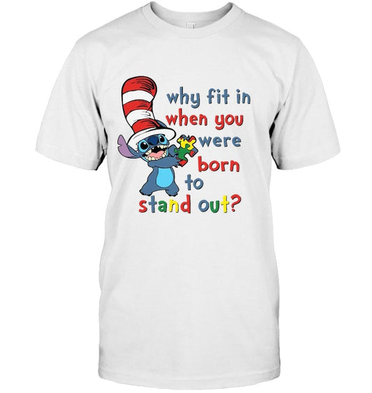 Why fit in when you were born to stand out Men's t-shirt - Premium t-shirt from MyDesigns - Just $16.95! Shop now at Lees Krazy Teez