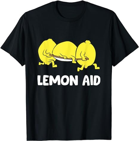 Lemon Aid Funny Lemonade Funny Lemons T-Shirt - Premium t-shirt from MyDesigns - Just $19.95! Shop now at Lees Krazy Teez