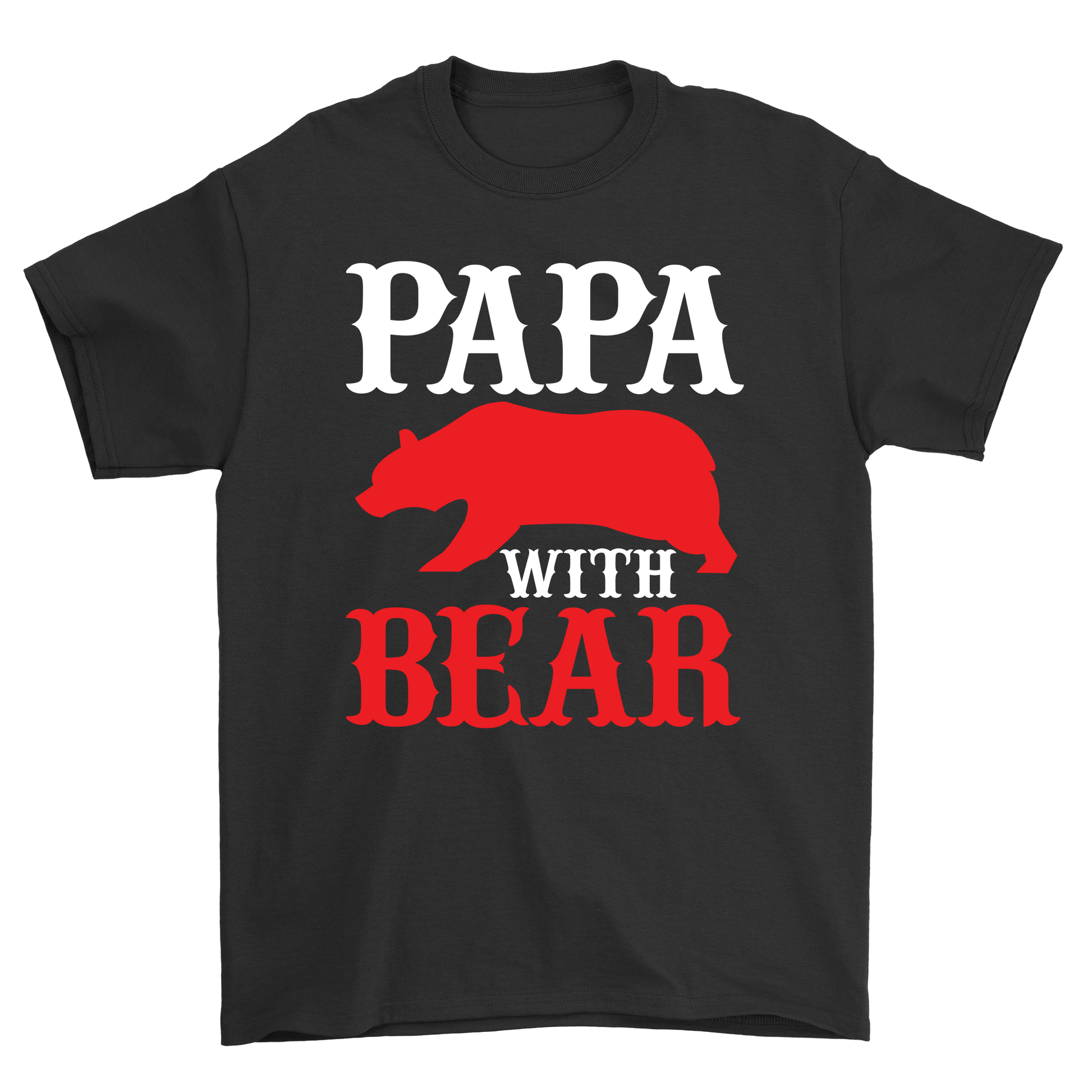 Papa with bear Men's guys t-shirt - Premium t-shirt from MyDesigns - Just $21.95! Shop now at Lees Krazy Teez
