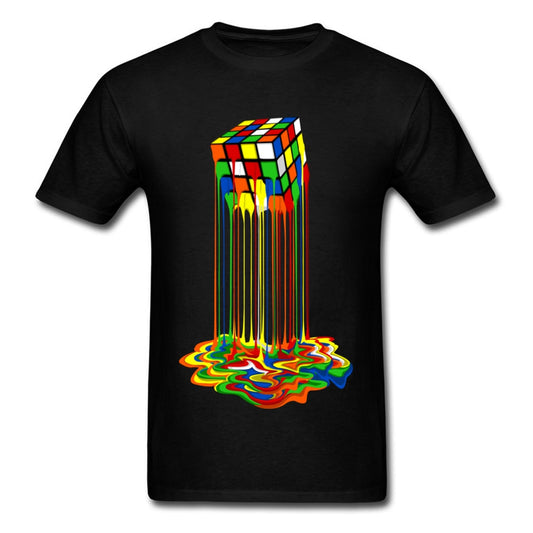 Rubix Cube melted unique design Men's t-shirt - Premium t-shirt from eprolo - Just $21.95! Shop now at Lees Krazy Teez