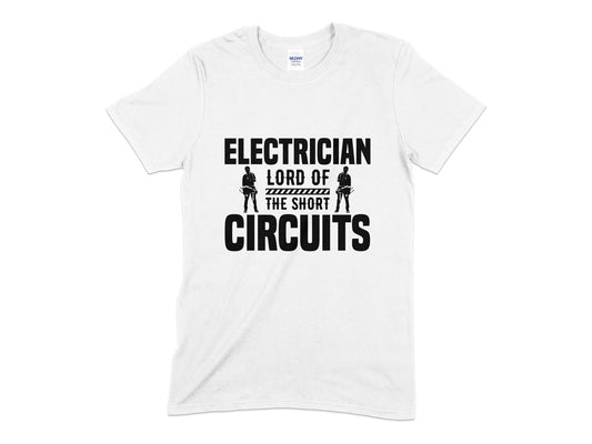 Electrician lord of the short circuits Mens womens unisex t-shirt - Premium t-shirt from MyDesigns - Just $21.95! Shop now at Lees Krazy Teez