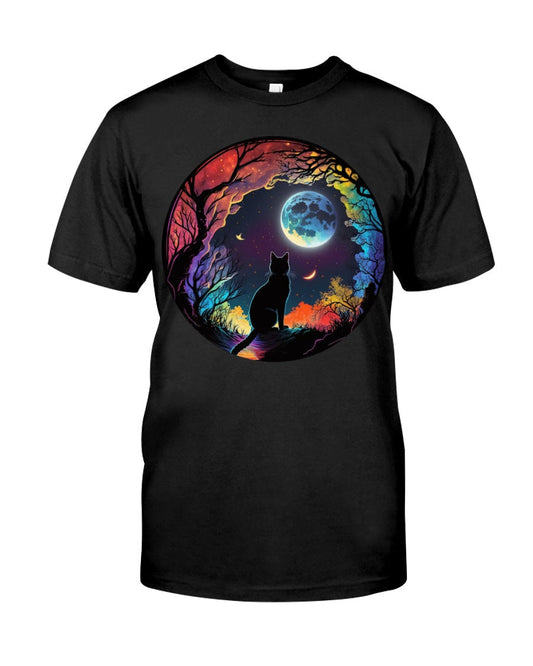 cat night animal Men's Classic T-Shirt - Premium t-shirt from MyDesigns - Just $19.95! Shop now at Lees Krazy Teez