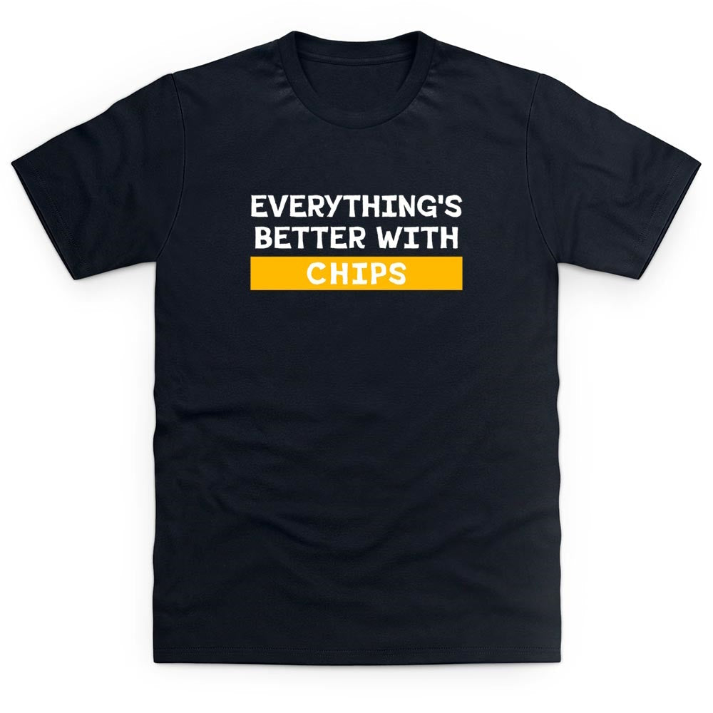 Everything's Better With Chips T Shirt - Premium t-shirt from MyDesigns - Just $16.95! Shop now at Lees Krazy Teez