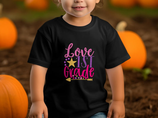 Love 1st grade girls youth t-shirt - Premium t-shirt from MyDesigns - Just $19.95! Shop now at Lees Krazy Teez