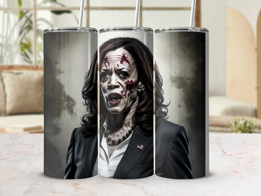 Kamala Harris Real American Horror Story Tumbler 20oz skinny tumbler - Premium tumbler from MyDesigns - Just $26.95! Shop now at Lees Krazy Teez