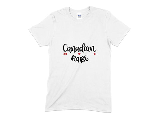 Canadian babe ladies womens t-shirt - Premium t-shirt from MyDesigns - Just $18.95! Shop now at Lees Krazy Teez