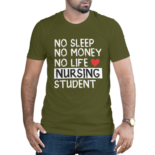 No Sleep No Money No Life nursing student t-shirt - Premium t-shirt from MyDesigns - Just $16.95! Shop now at Lees Krazy Teez