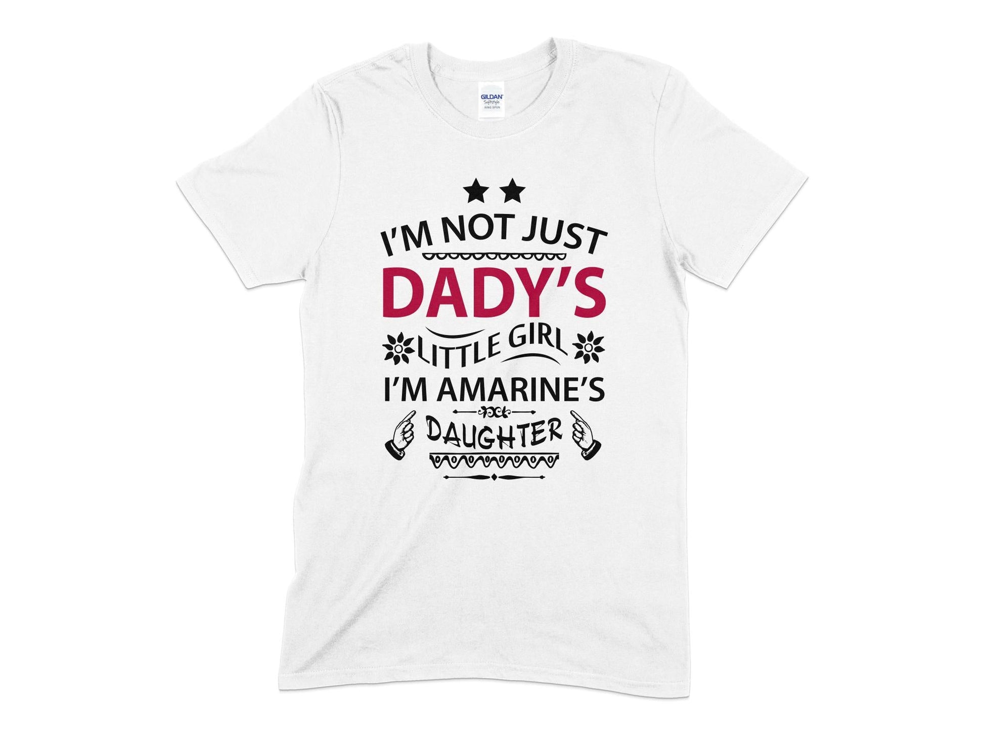 Im not just dadys little girl im amarines daughter t-shirt - Premium t-shirt from MyDesigns - Just $19.95! Shop now at Lees Krazy Teez