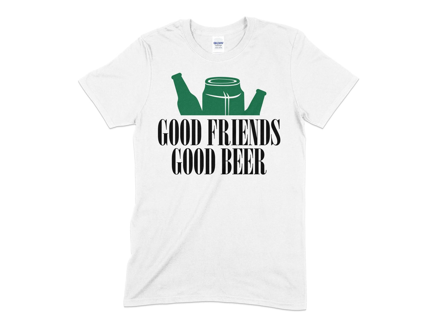 Good friends good beer drinking t-shirt - Premium t-shirt from MyDesigns - Just $19.95! Shop now at Lees Krazy Teez