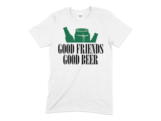 Good friends good beer drinking t-shirt - Premium t-shirt from MyDesigns - Just $19.95! Shop now at Lees Krazy Teez