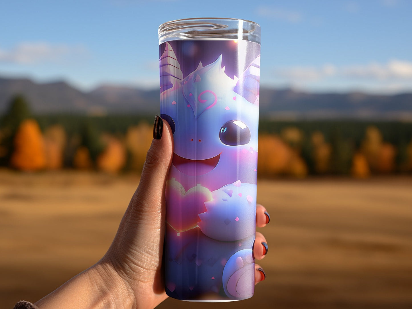 Cute purple monster tumbler wrap 20oz skinny tumbler - Premium tumbler from MyDesigns - Just $26.95! Shop now at Lees Krazy Teez