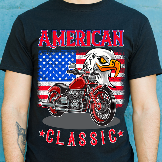 American classic bald eagle Men's Patriot t-shirt - Premium t-shirt from MyDesigns - Just $21.95! Shop now at Lees Krazy Teez