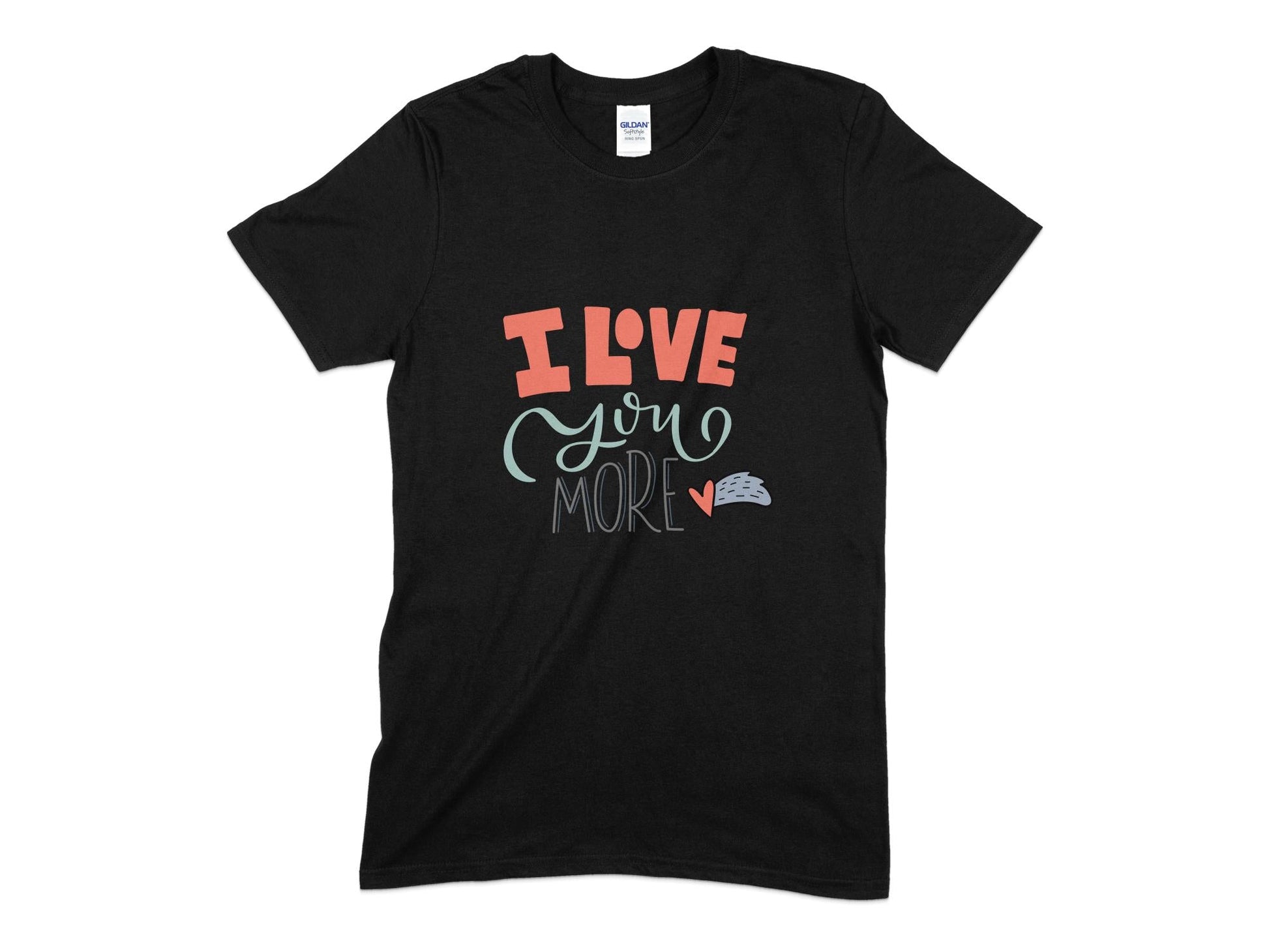 I lvoe you more valentines womens t-shirt - Premium  from MyDesigns - Just $18.95! Shop now at Lees Krazy Teez