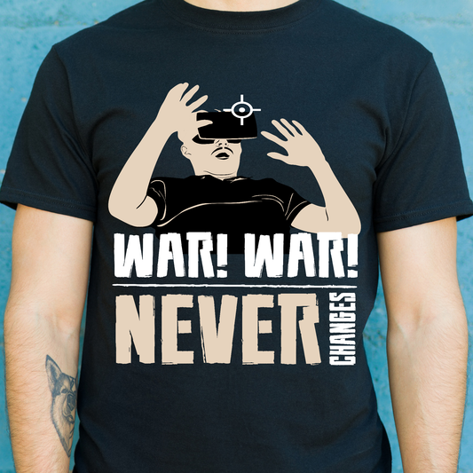 War war never changes Men's Patriot t-shirt - Premium t-shirt from MyDesigns - Just $21.95! Shop now at Lees Krazy Teez