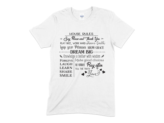 House Rules Poster t-shirt - Premium t-shirt from MyDesigns - Just $18.95! Shop now at Lees Krazy Teez