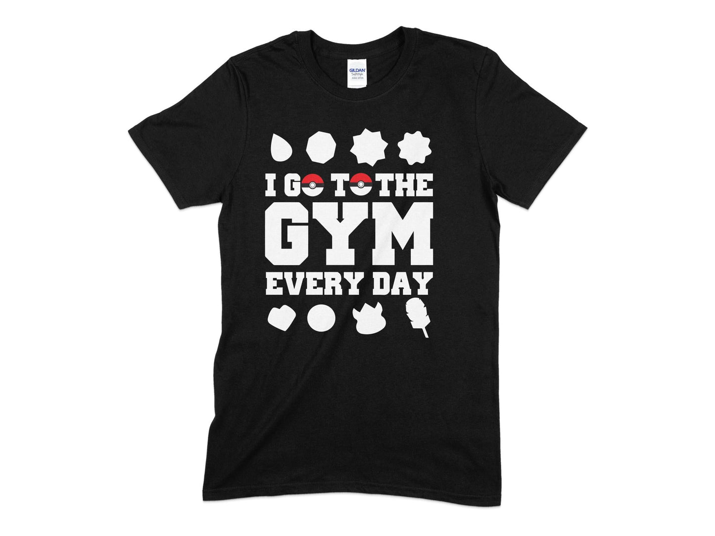 I go to the gym every day pokomon t-shirt - Premium t-shirt from MyDesigns - Just $21.95! Shop now at Lees Krazy Teez