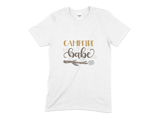 Campfire babe womens ladies t-shirt - Premium t-shirt from MyDesigns - Just $18.95! Shop now at Lees Krazy Teez
