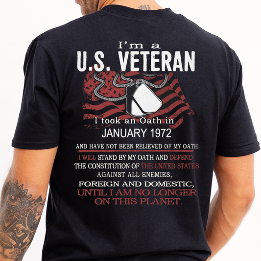I took an oath in January 1972 and have not been relieved of my oathI - Premium t-shirt from MyDesigns - Just $16.95! Shop now at Lees Krazy Teez
