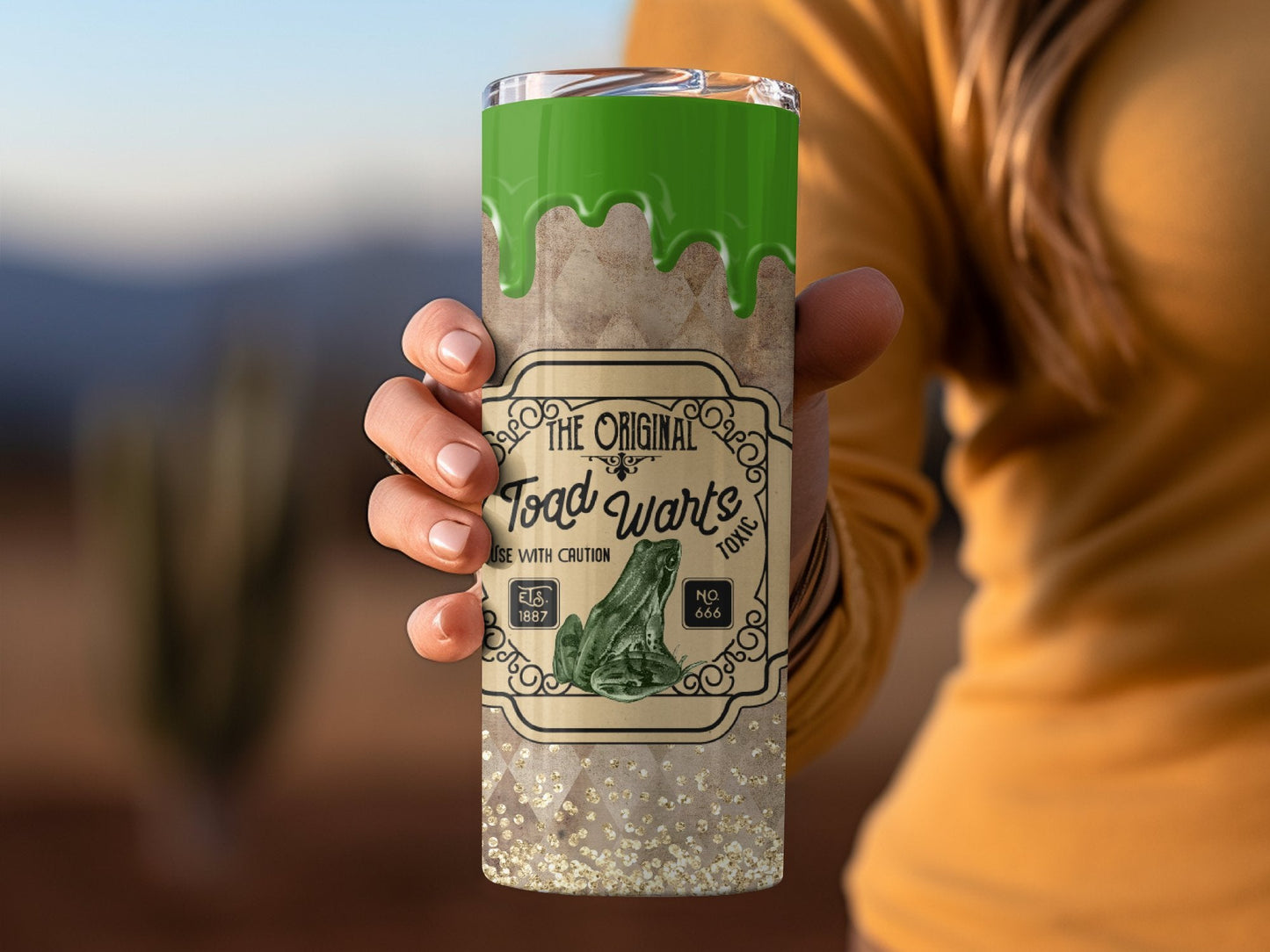 Toad Warts Straight - 20oz skinny sublimation tumbler - Premium tumbler from MyDesigns - Just $29.95! Shop now at Lees Krazy Teez