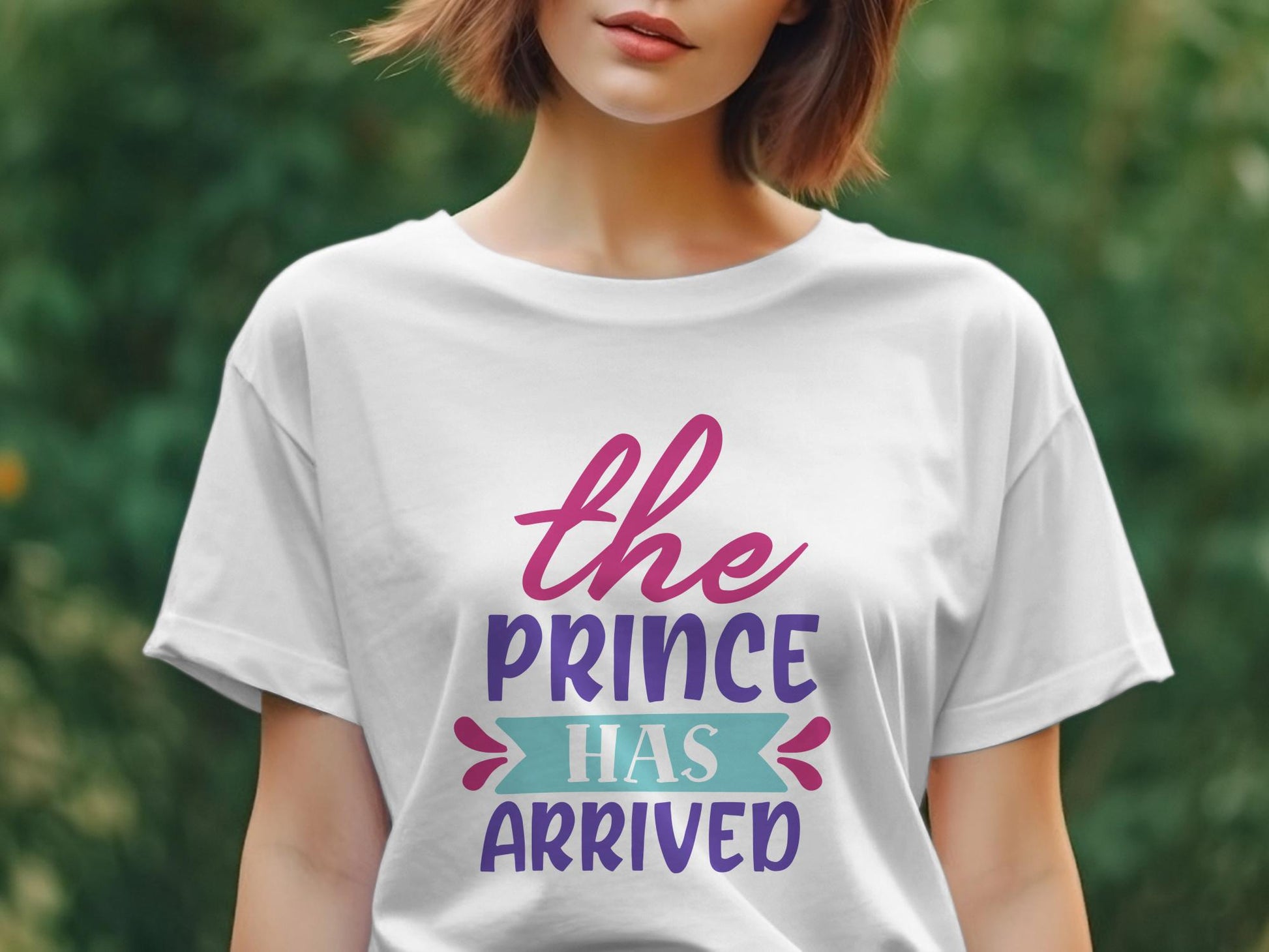 the prince has arrived Women's Ladies t-shirt - Premium  from MyDesigns - Just $19.95! Shop now at Lees Krazy Teez