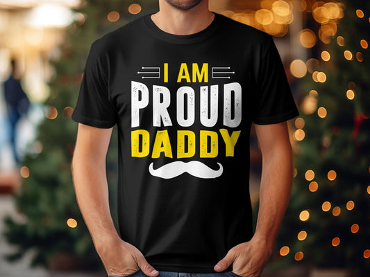 I am proud Daddy Men's father tee - Premium t-shirt from MyDesigns - Just $19.95! Shop now at Lees Krazy Teez