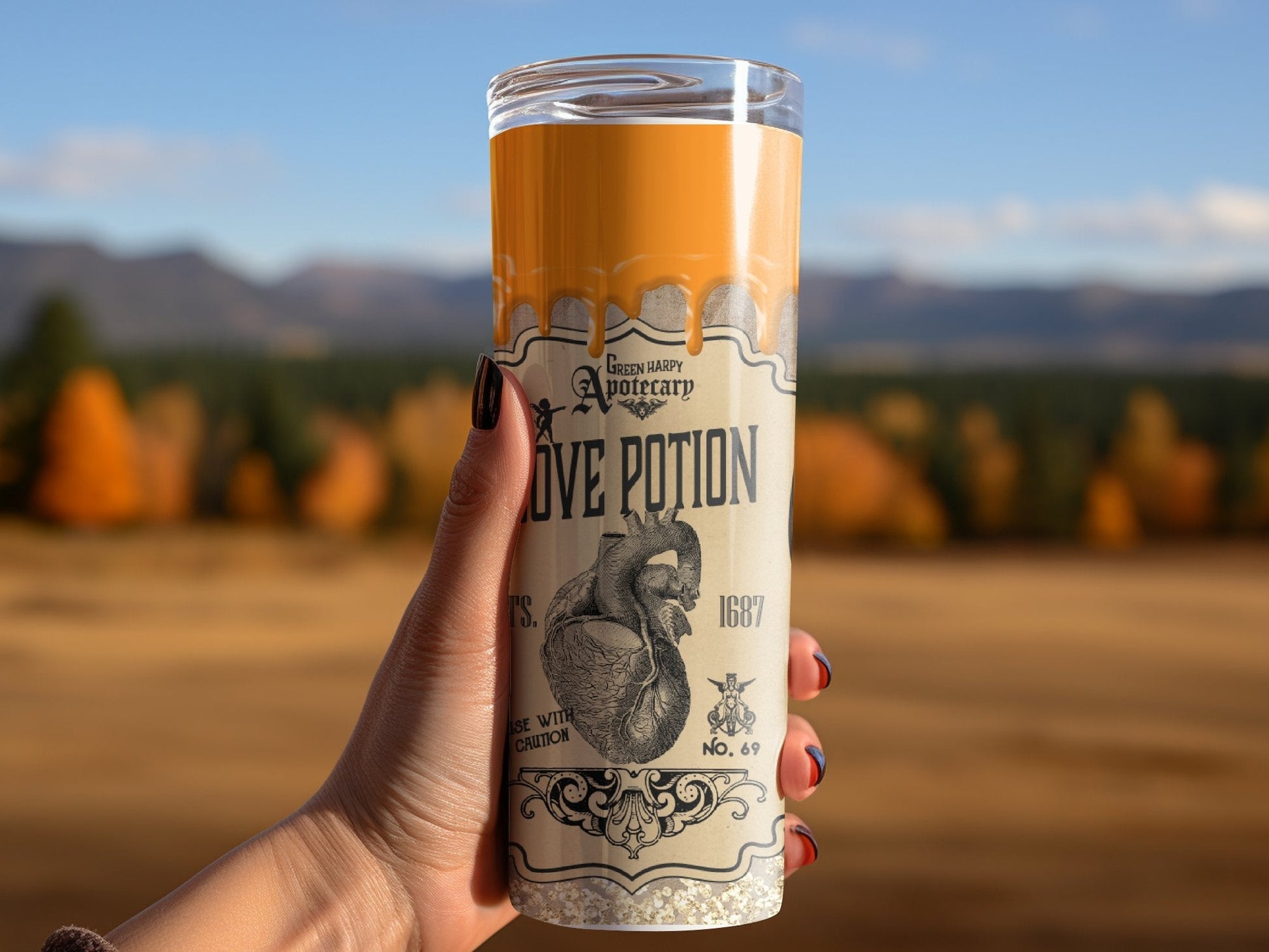 Love Potion Straight 20oz skinny tumbler - Premium tumbler from MyDesigns - Just $26.95! Shop now at Lees Krazy Teez