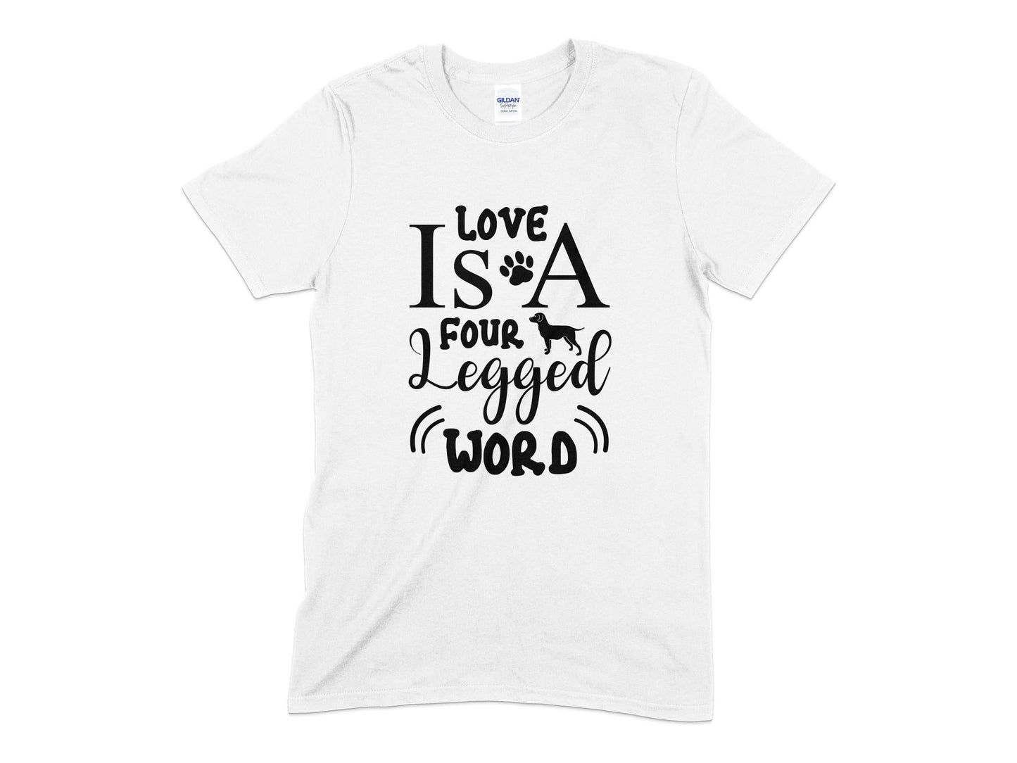 Love Is a Four Legged Word - Premium t-shirt from MyDesigns - Just $19.95! Shop now at Lees Krazy Teez