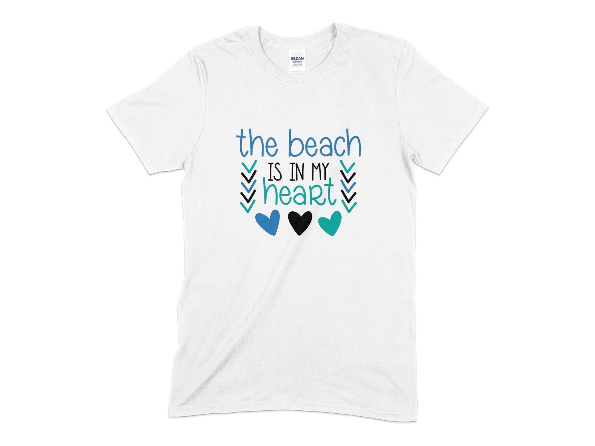 The beach is in my heart t-shirt - Premium t-shirt from MyDesigns - Just $19.95! Shop now at Lees Krazy Teez