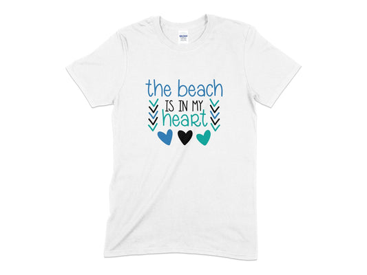 The beach is in my heart t-shirt - Premium t-shirt from MyDesigns - Just $19.95! Shop now at Lees Krazy Teez