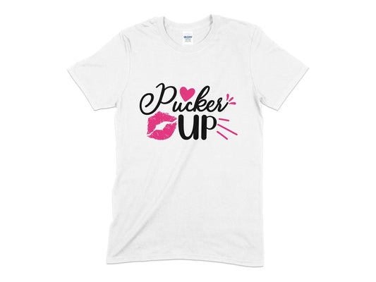 Pucker Up valentines day Women's t-shirt - Premium t-shirt from MyDesigns - Just $21.95! Shop now at Lees Krazy Teez