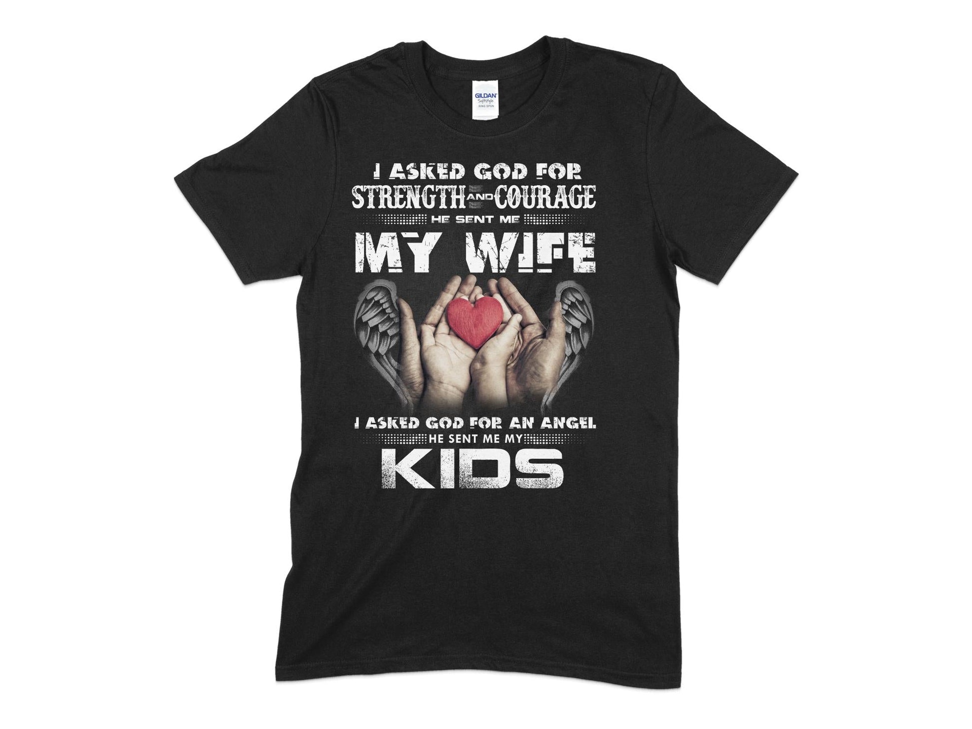 Angel he sent me my kids - Premium t-shirt from MyDesigns - Just $19.95! Shop now at Lees Krazy Teez