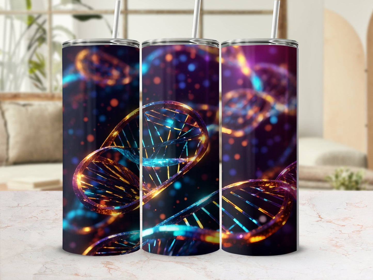 3d Dna weird 20oz tumbler wrap 20oz skinny tumbler - Premium tumbler from MyDesigns - Just $26.95! Shop now at Lees Krazy Teez