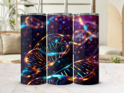 3d Dna weird 20oz tumbler wrap 20oz skinny tumbler - Premium tumbler from MyDesigns - Just $26.95! Shop now at Lees Krazy Teez