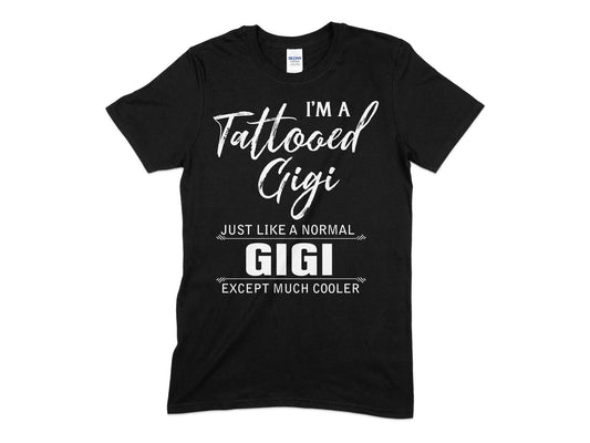 i am a tattod gigi family tshirt - Premium t-shirt from MyDesigns - Just $19.95! Shop now at Lees Krazy Teez