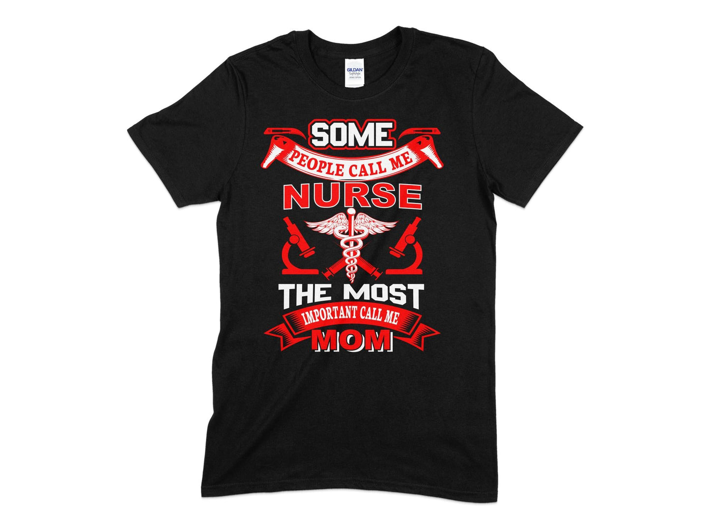 Some people call me nurse the most important call me mom - Premium t-shirt from MyDesigns - Just $14.95! Shop now at Lees Krazy Teez