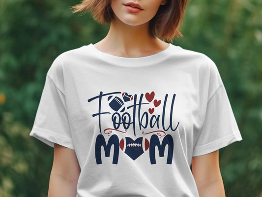 Football mom Women's Ladies t-shirt - Premium t-shirt from MyDesigns - Just $19.95! Shop now at Lees Krazy Teez