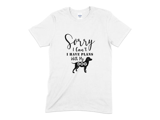 Sorry I Cant I Have Plans With My Dog t-shirt - Premium t-shirt from MyDesigns - Just $20.95! Shop now at Lees Krazy Teez