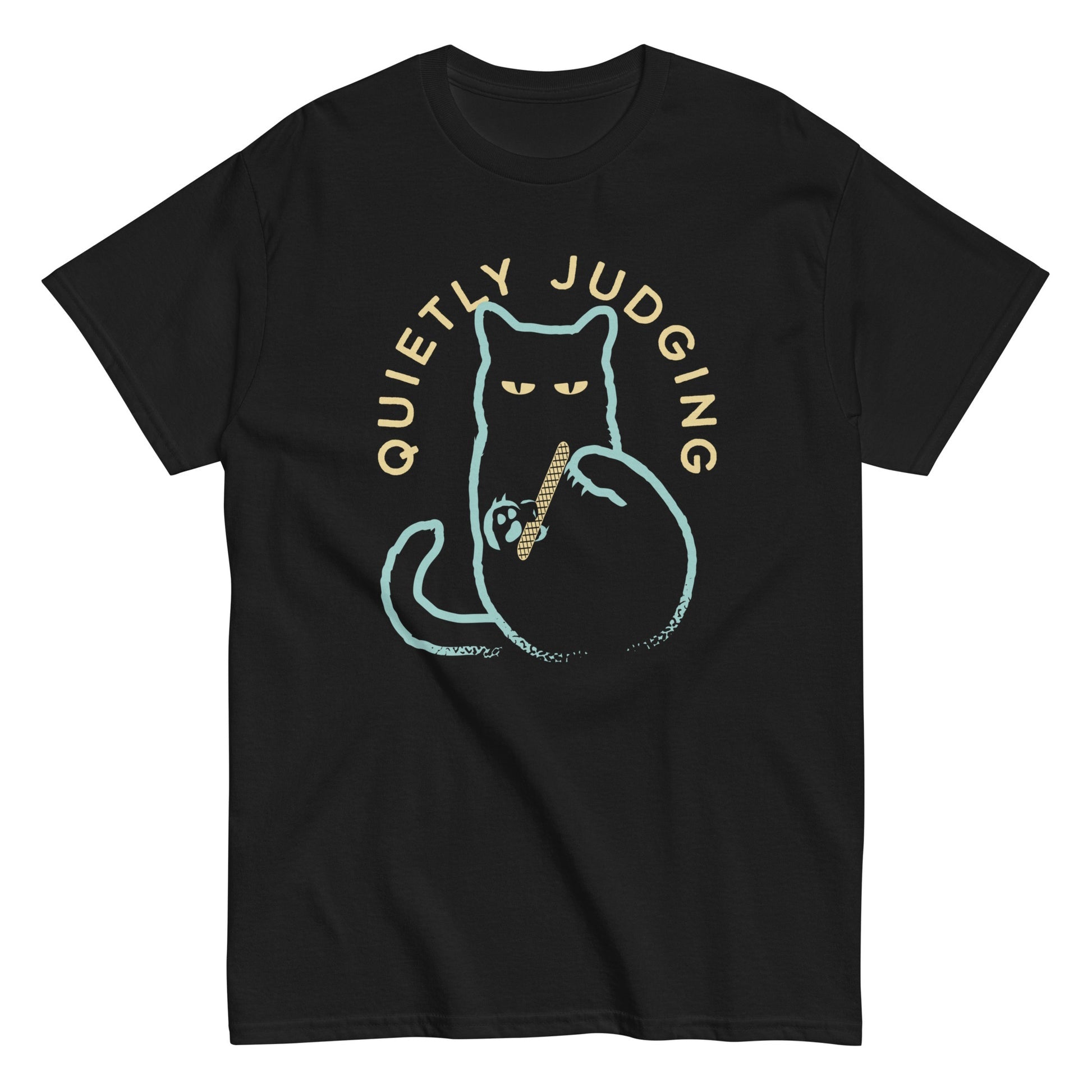 Quietly judging funny cat animal t-shirt - Premium t-shirt from MyDesigns - Just $19.95! Shop now at Lees Krazy Teez